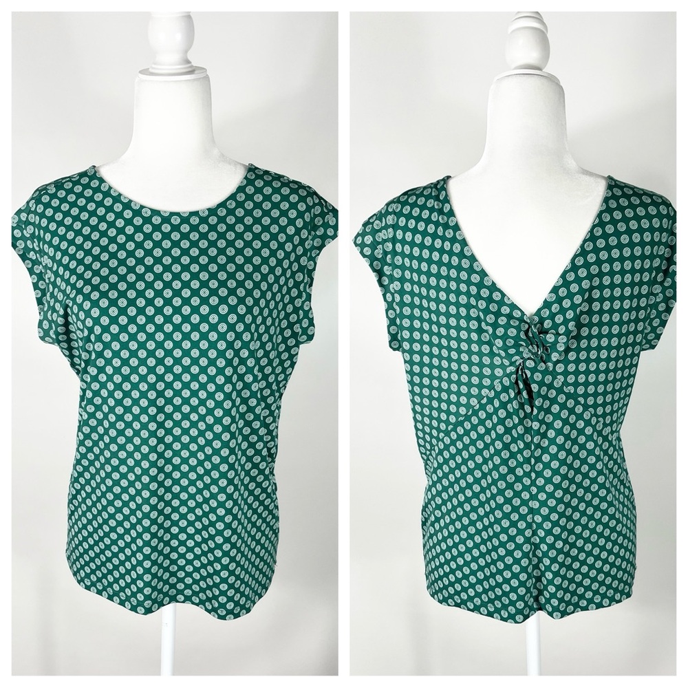 Banana Republic Geometric Polka Dot Top Size Small